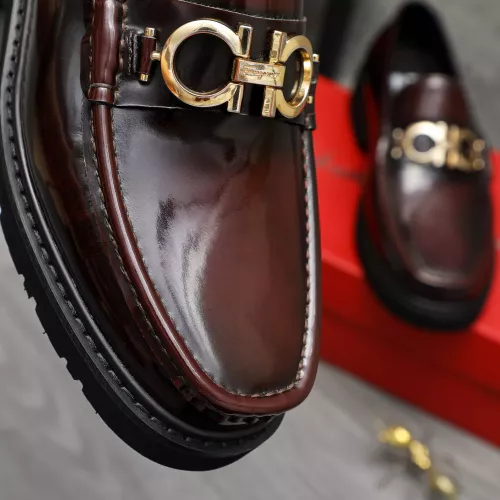 Replica Salvatore Ferragamo Leather Shoes For Men #1380568 $96.00 USD for Wholesale