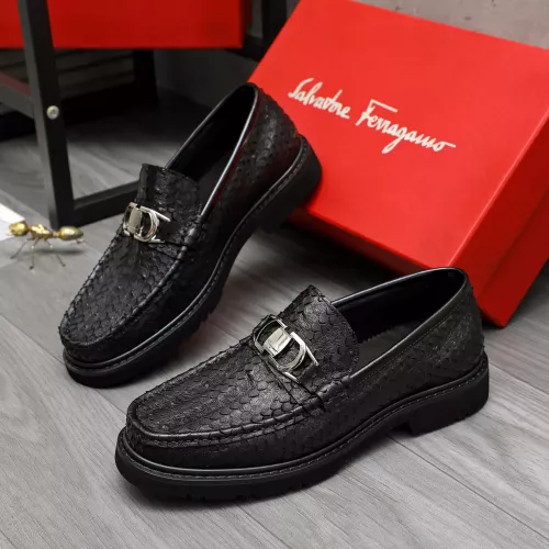 Wholesale Salvatore Ferragamo Leather Shoes For Men #1380569 $96.00 USD, Wholesale Quality Replica Salvatore Ferragamo Leather Shoes