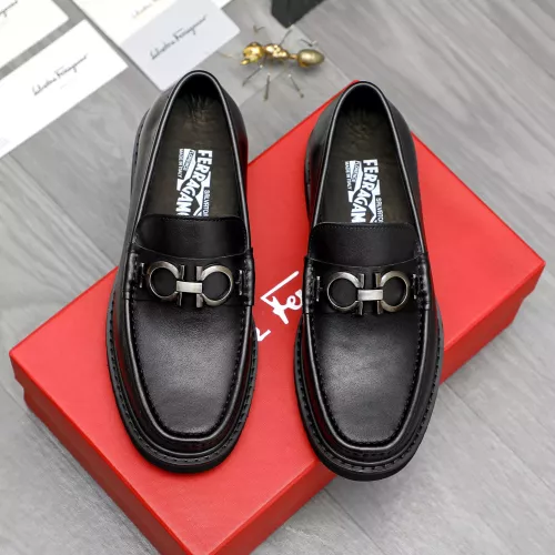 Replica Salvatore Ferragamo Leather Shoes For Men #1380571 $96.00 USD for Wholesale