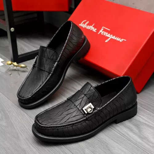 Wholesale Salvatore Ferragamo Leather Shoes For Men #1380572 $96.00 USD, Wholesale Quality Replica Salvatore Ferragamo Leather Shoes