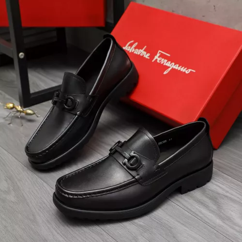 Wholesale Salvatore Ferragamo Leather Shoes For Men #1380577 $82.00 USD, Wholesale Quality Replica Salvatore Ferragamo Leather Shoes