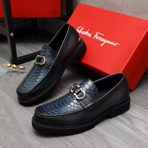 Wholesale Salvatore Ferragamo Leather Shoes For Men #1380578 $100.00 USD, Wholesale Quality Replica Salvatore Ferragamo Leather Shoes