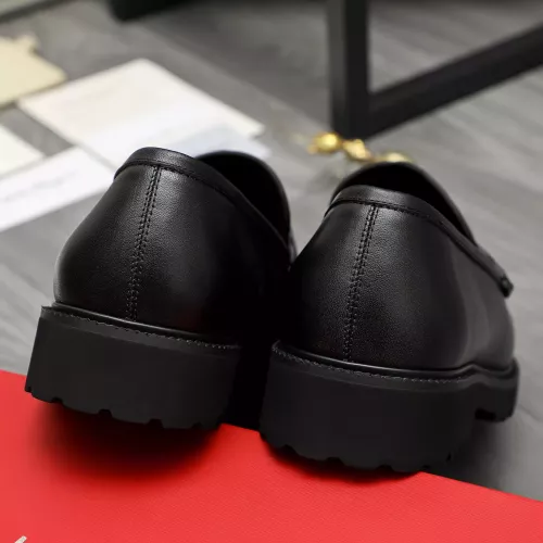 Replica Salvatore Ferragamo Leather Shoes For Men #1380580 $100.00 USD for Wholesale
