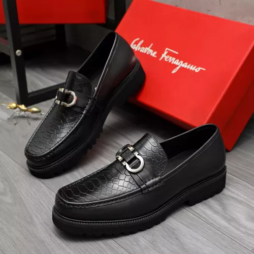 Wholesale Salvatore Ferragamo Leather Shoes For Men #1380594 $100.00 USD, Wholesale Quality Replica Salvatore Ferragamo Leather Shoes