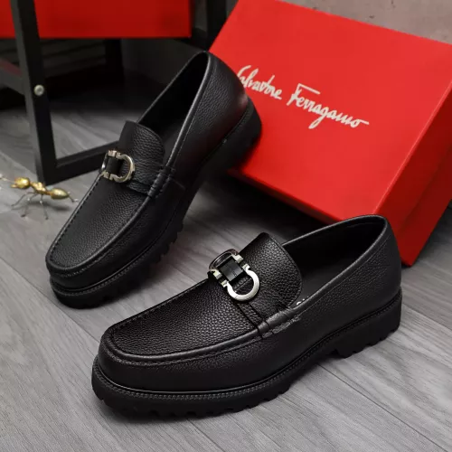 Wholesale Salvatore Ferragamo Leather Shoes For Men #1380595 $100.00 USD, Wholesale Quality Replica Salvatore Ferragamo Leather Shoes