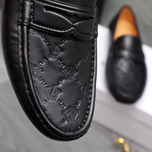 Replica Versace Leather Shoes For Men #1380603 $76.00 USD for Wholesale