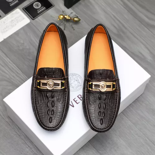 Replica Versace Leather Shoes For Men #1380606 $76.00 USD for Wholesale