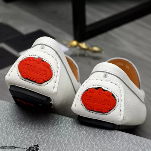 Replica Prada Leather Shoes For Men #1380618 $76.00 USD for Wholesale