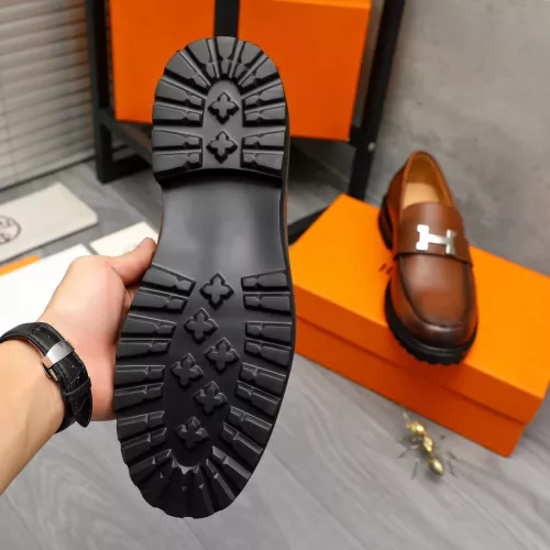 Replica Hermes Leather Shoes For Men #1380632 $85.00 USD for Wholesale