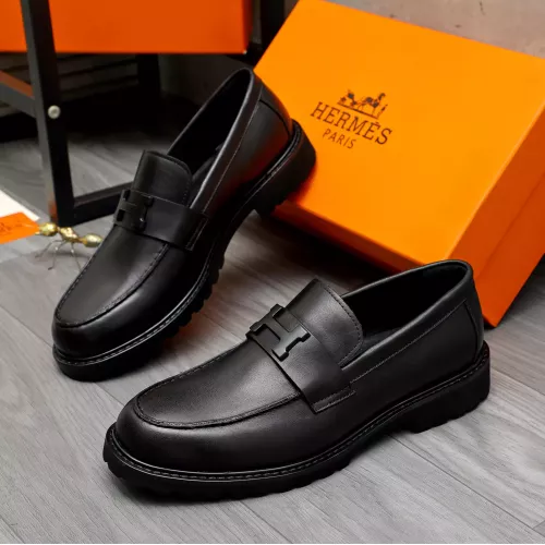 Wholesale Hermes Leather Shoes For Men #1380633 $85.00 USD, Wholesale Quality Replica Hermes Leather Shoes