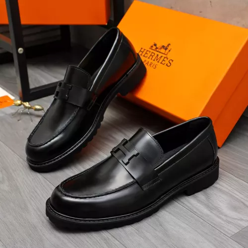 Wholesale Hermes Leather Shoes For Men #1380634 $85.00 USD, Wholesale Quality Replica Hermes Leather Shoes