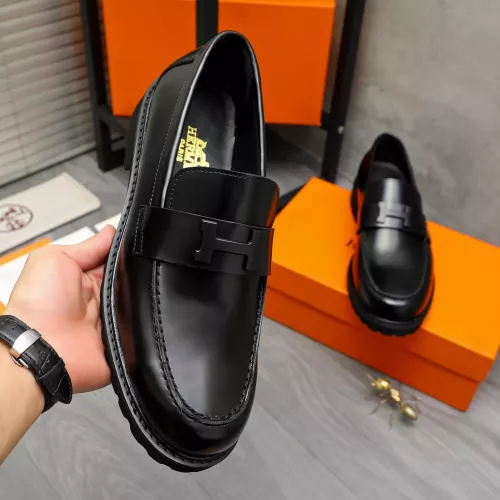 Replica Hermes Leather Shoes For Men #1380634 $85.00 USD for Wholesale