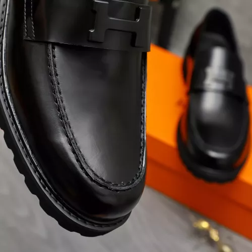 Replica Hermes Leather Shoes For Men #1380634 $85.00 USD for Wholesale