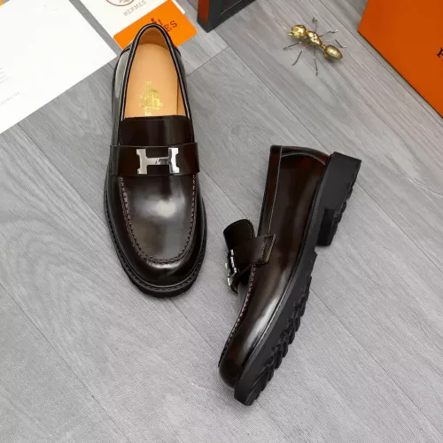 Wholesale Hermes Leather Shoes For Men #1380635 $85.00 USD, Wholesale Quality Replica Hermes Leather Shoes