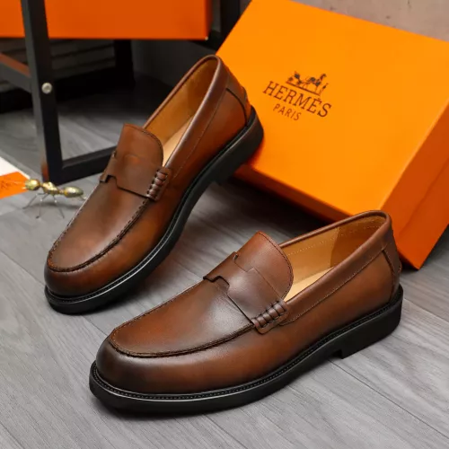 Wholesale Hermes Leather Shoes For Men #1380636 $85.00 USD, Wholesale Quality Replica Hermes Leather Shoes