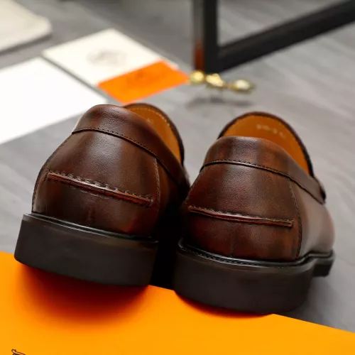 Replica Hermes Leather Shoes For Men #1380636 $85.00 USD for Wholesale