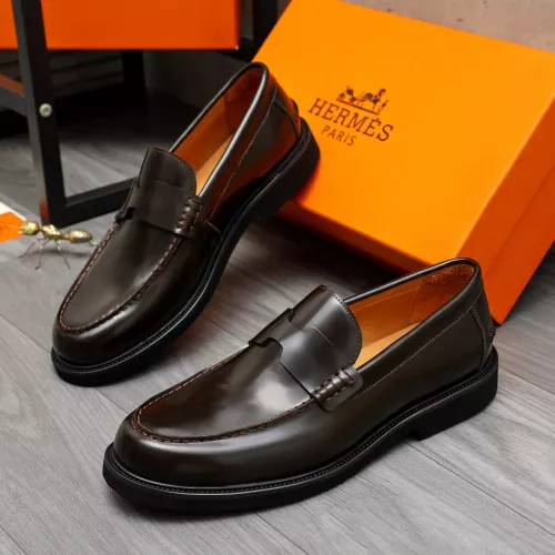 Wholesale Hermes Leather Shoes For Men #1380637 $85.00 USD, Wholesale Quality Replica Hermes Leather Shoes