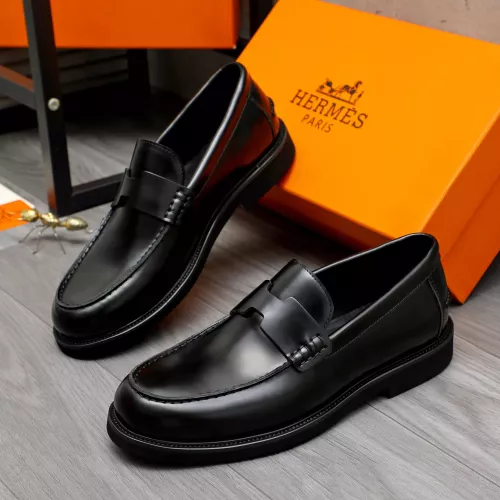 Wholesale Hermes Leather Shoes For Men #1380638 $85.00 USD, Wholesale Quality Replica Hermes Leather Shoes