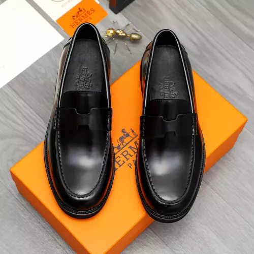 Replica Hermes Leather Shoes For Men #1380638 $85.00 USD for Wholesale