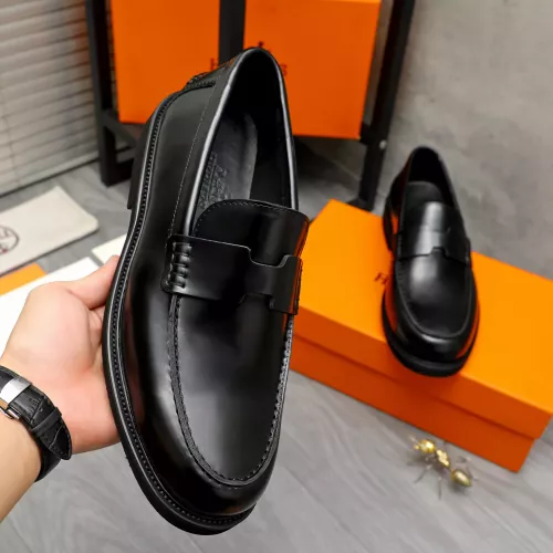 Replica Hermes Leather Shoes For Men #1380638 $85.00 USD for Wholesale