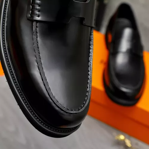 Replica Hermes Leather Shoes For Men #1380638 $85.00 USD for Wholesale