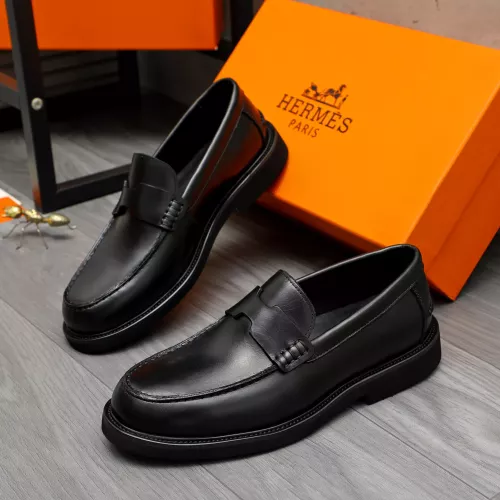 Wholesale Hermes Leather Shoes For Men #1380639 $85.00 USD, Wholesale Quality Replica Hermes Leather Shoes