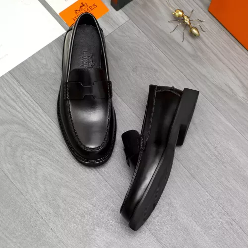 Replica Hermes Leather Shoes For Men #1380639 $85.00 USD for Wholesale