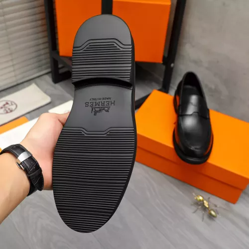 Replica Hermes Leather Shoes For Men #1380639 $85.00 USD for Wholesale