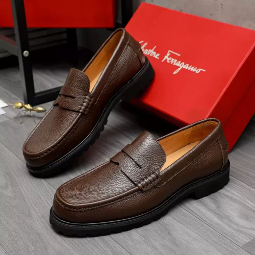 Wholesale Salvatore Ferragamo Leather Shoes For Men #1380641 $85.00 USD, Wholesale Quality Replica Salvatore Ferragamo Leather Shoes