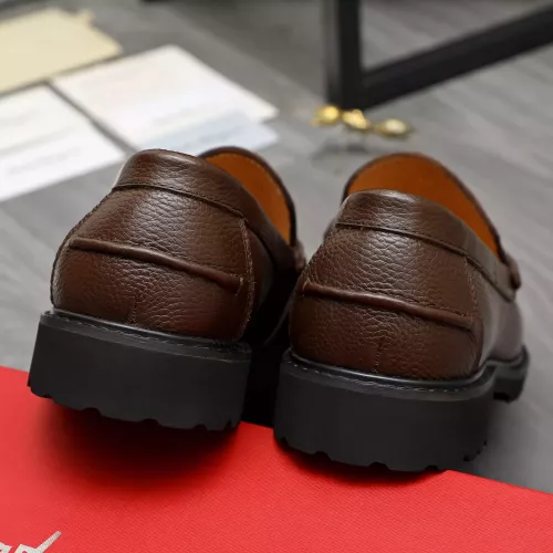 Replica Salvatore Ferragamo Leather Shoes For Men #1380641 $85.00 USD for Wholesale