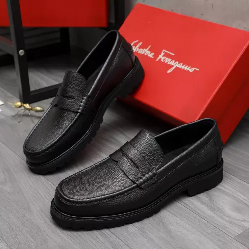 Wholesale Salvatore Ferragamo Leather Shoes For Men #1380646 $85.00 USD, Wholesale Quality Replica Salvatore Ferragamo Leather Shoes