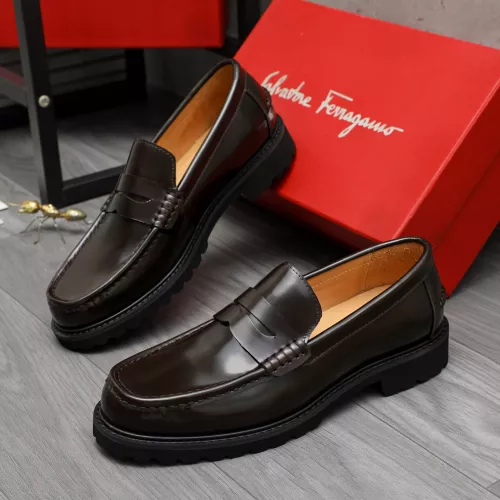 Wholesale Salvatore Ferragamo Leather Shoes For Men #1380653 $85.00 USD, Wholesale Quality Replica Salvatore Ferragamo Leather Shoes