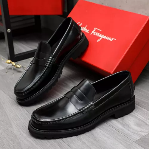 Wholesale Salvatore Ferragamo Leather Shoes For Men #1380654 $85.00 USD, Wholesale Quality Replica Salvatore Ferragamo Leather Shoes