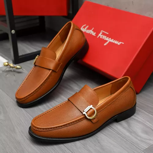 Wholesale Salvatore Ferragamo Leather Shoes For Men #1380657 $85.00 USD, Wholesale Quality Replica Salvatore Ferragamo Leather Shoes