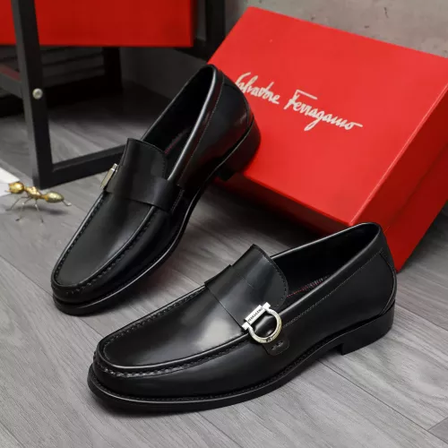 Wholesale Salvatore Ferragamo Leather Shoes For Men #1380663 $85.00 USD, Wholesale Quality Replica Salvatore Ferragamo Leather Shoes