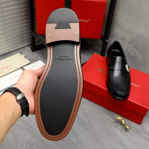 Replica Salvatore Ferragamo Leather Shoes For Men #1380663 $85.00 USD for Wholesale