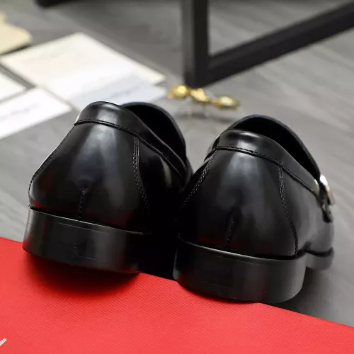 Replica Salvatore Ferragamo Leather Shoes For Men #1380663 $85.00 USD for Wholesale