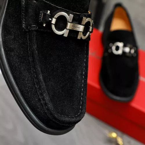 Replica Salvatore Ferragamo Leather Shoes For Men #1380672 $82.00 USD for Wholesale
