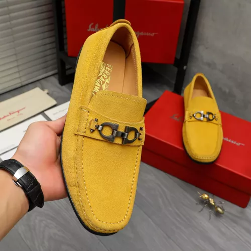 Replica Salvatore Ferragamo Leather Shoes For Men #1380678 $82.00 USD for Wholesale