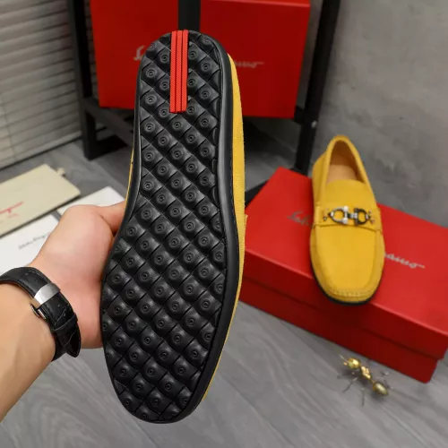 Replica Salvatore Ferragamo Leather Shoes For Men #1380678 $82.00 USD for Wholesale