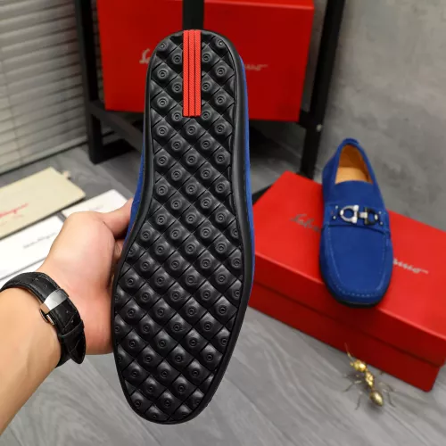 Replica Salvatore Ferragamo Leather Shoes For Men #1380679 $82.00 USD for Wholesale