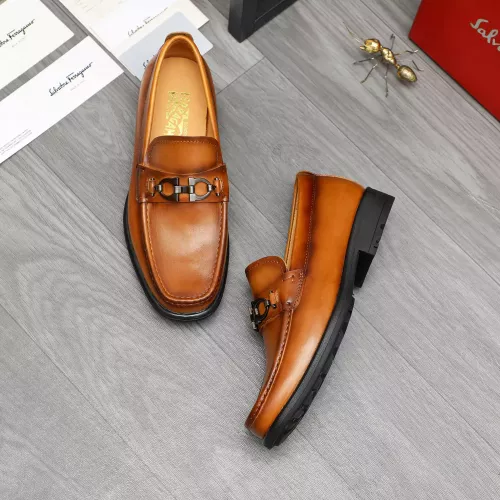 Wholesale Salvatore Ferragamo Leather Shoes For Men #1380680 $85.00 USD, Wholesale Quality Replica Salvatore Ferragamo Leather Shoes