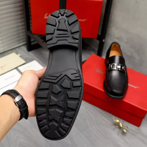 Replica Salvatore Ferragamo Leather Shoes For Men #1380683 $85.00 USD for Wholesale