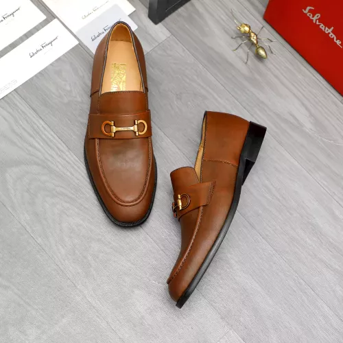 Wholesale Salvatore Ferragamo Leather Shoes For Men #1380691 $85.00 USD, Wholesale Quality Replica Salvatore Ferragamo Leather Shoes
