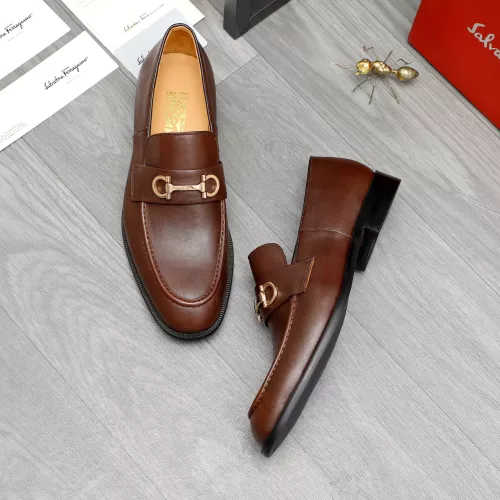 Wholesale Salvatore Ferragamo Leather Shoes For Men #1380695 $85.00 USD, Wholesale Quality Replica Salvatore Ferragamo Leather Shoes