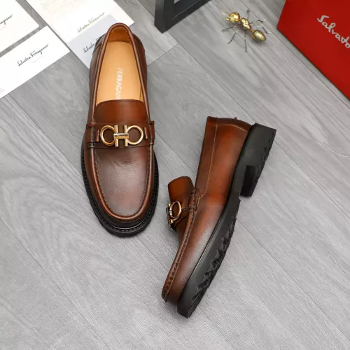 Wholesale Salvatore Ferragamo Leather Shoes For Men #1380701 $85.00 USD, Wholesale Quality Replica Salvatore Ferragamo Leather Shoes