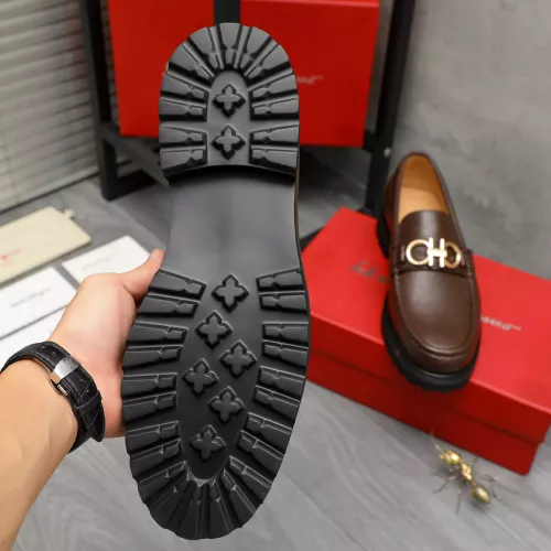 Replica Salvatore Ferragamo Leather Shoes For Men #1380706 $85.00 USD for Wholesale