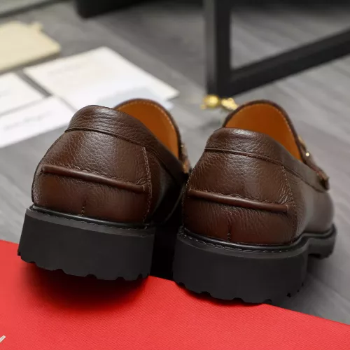 Replica Salvatore Ferragamo Leather Shoes For Men #1380706 $85.00 USD for Wholesale