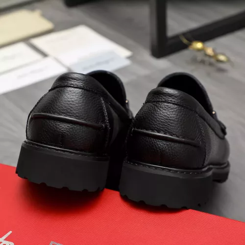 Replica Salvatore Ferragamo Leather Shoes For Men #1380707 $85.00 USD for Wholesale