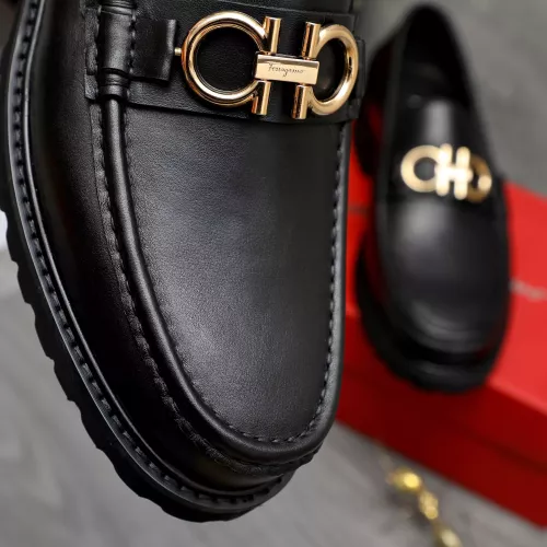 Replica Salvatore Ferragamo Leather Shoes For Men #1380713 $85.00 USD for Wholesale